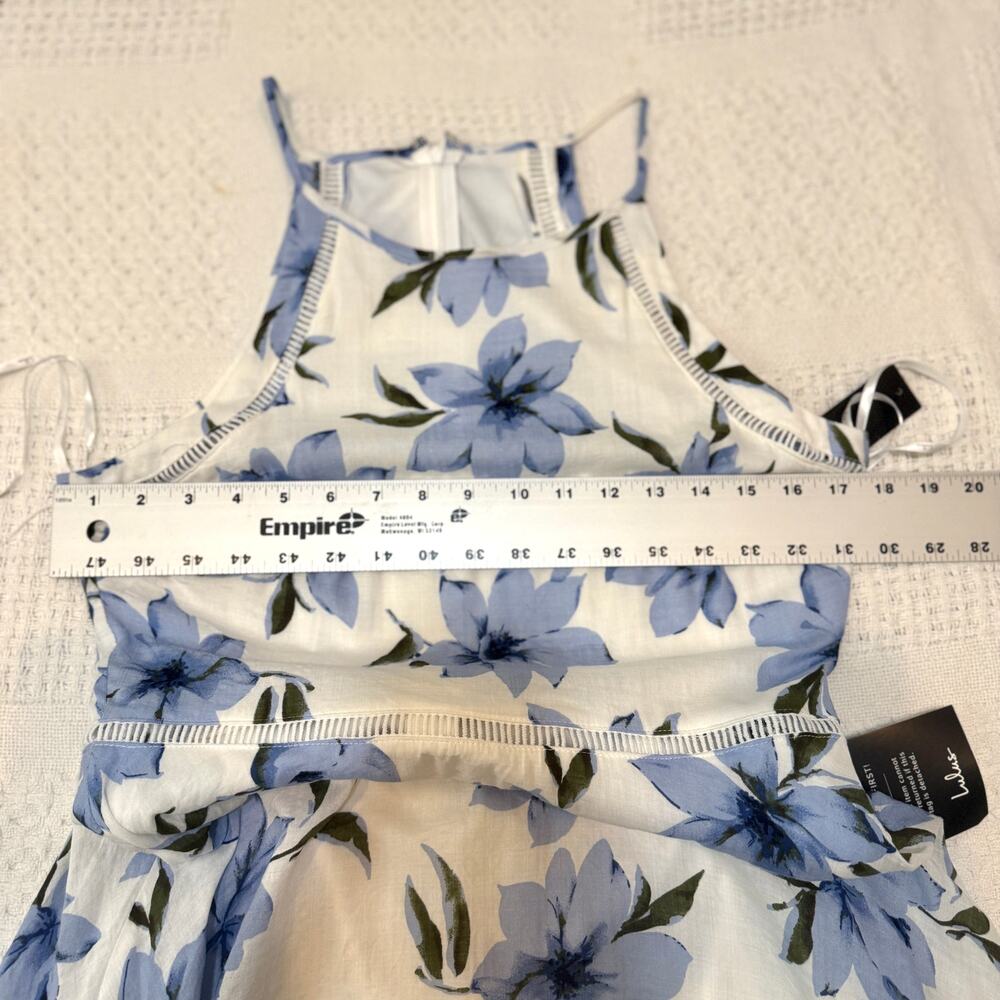 Lulus Zahara medium asymmetrical handkerchief hem floral dress D2 2998 - Picture 2 of 12